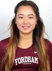 Mayu Sato was one of just two seniors on the successful Fordham women's tennis team (Courtesy of Fordham Athletics).