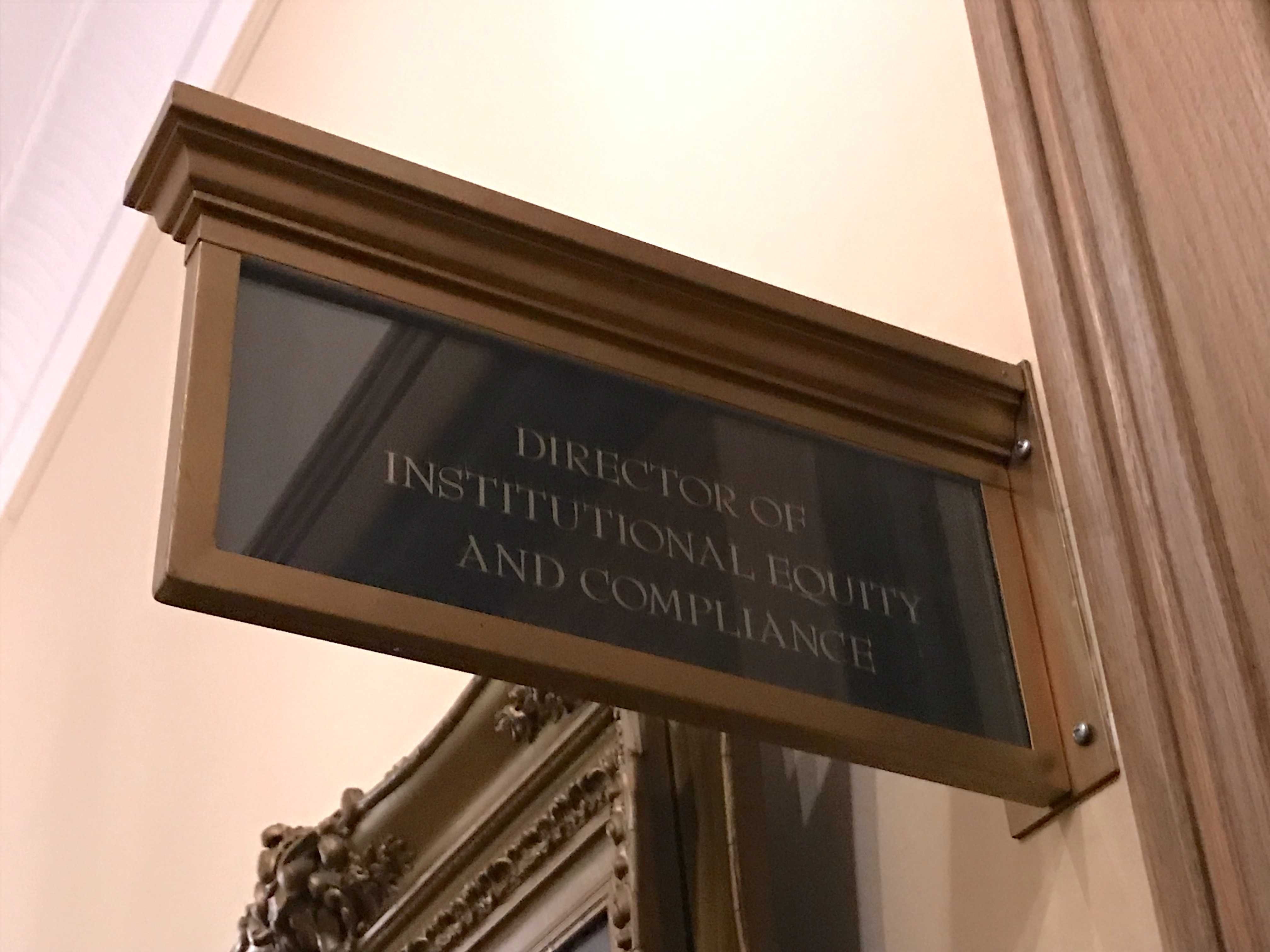 Office of the Title IX Coordinator, the Director of Institutional Equity and Compliance. (Courtesy of Kevin Stoltenberg/The Fordham Ram)