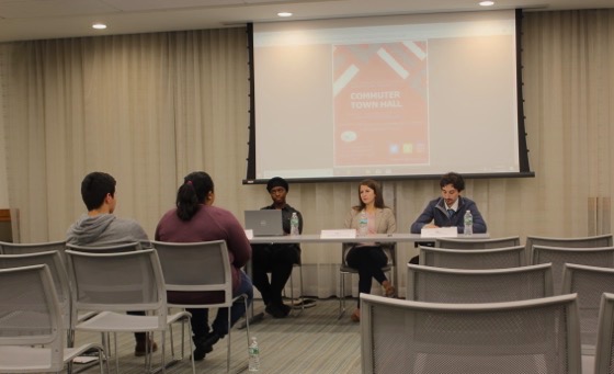 The senior board of the Communiting Student's Association hosted a town hall discussion in McGinley. (Joergen Ostensen/The Fordham)