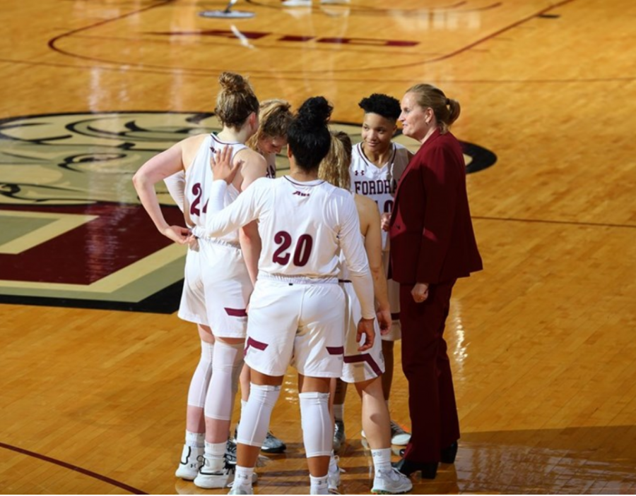 The+Fordham+women%27s+basketball+team+has+now+won+seven+straight%2C+including+an+impressive+senior+day+victory+over+UMass.+%28Courtesy+of+Fordham+Athletics%29