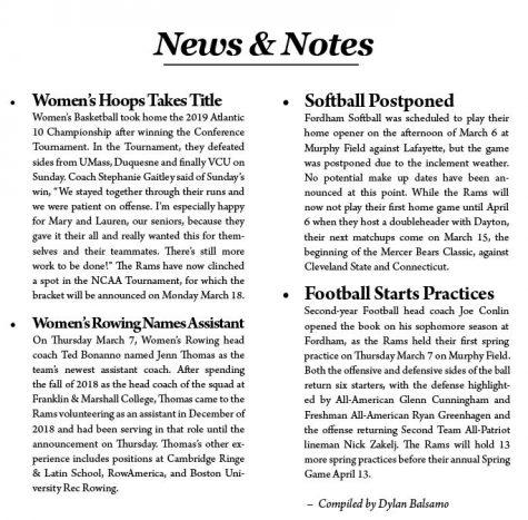 News & Notes, 3/6-3/12