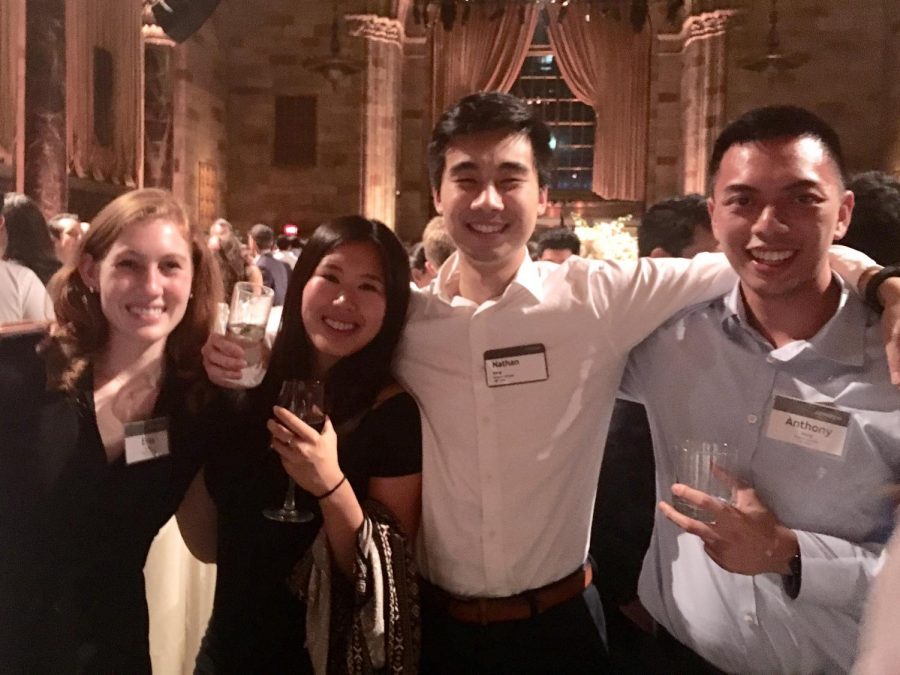 JP+Morgan+interns+gather+at+a+company+event.+%28Courtesy+of+Erin+Parker%29