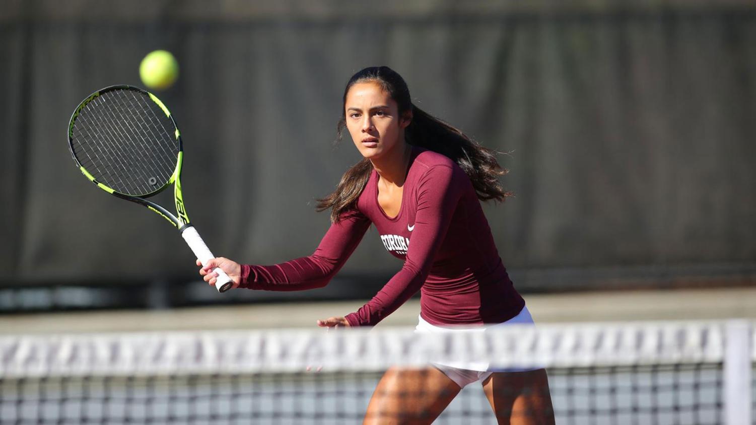 Women’s Tennis’ four-match winning streak came to an end with the loss to LIU-Brooklyn. (Courtesy of Fordham Athletics)