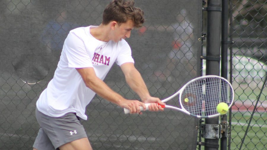 Fordham+Men%27s+Tennis+has+one+tournament+left+in+its+2019%E2%80%9320+fall+season.+%28Courtesy+of+Fordham+Athletics%29