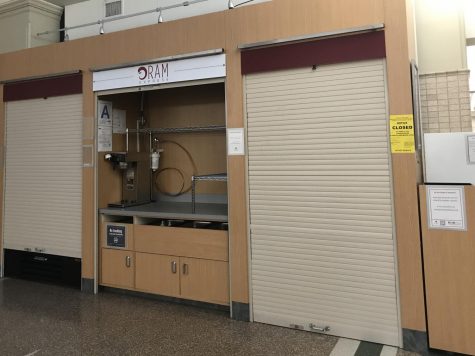 The kiosk closed becuase its sink was not up the Department of Health's code. (Sarah Huffman for The Fordham Ram)