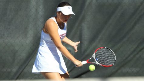 Arina Taluyenko (above) once again led the way for Fordham on Saturday. (Courtesy of Fordham Athletics)
