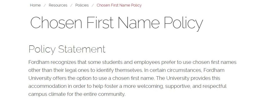 Fordham+is+now+accomodating+students+and+employees+that+go+by+a+name+different+than+their+legal+one.+%28Mackenzie+Cranna%2FThe+Fordham+Ram%29