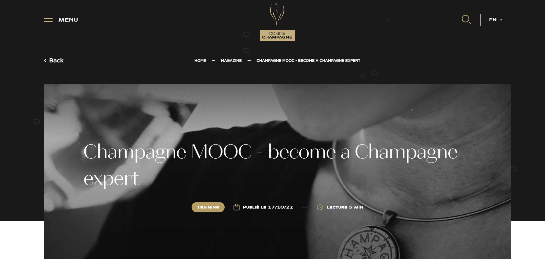 Champagne MOOC - become a Champagne expert