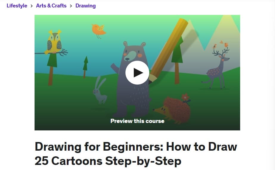 Drawing for Beginners How to Draw 25 Cartoons Step by Step