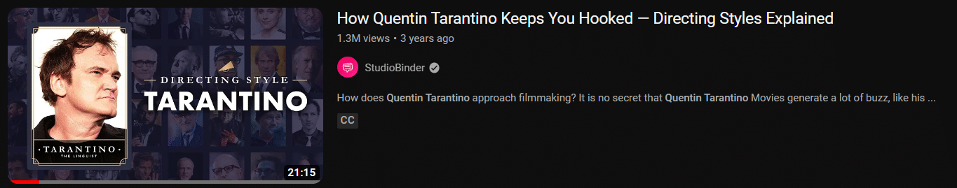 How Quentin Tarantino keeps You Hooked – Directing Styles Explained