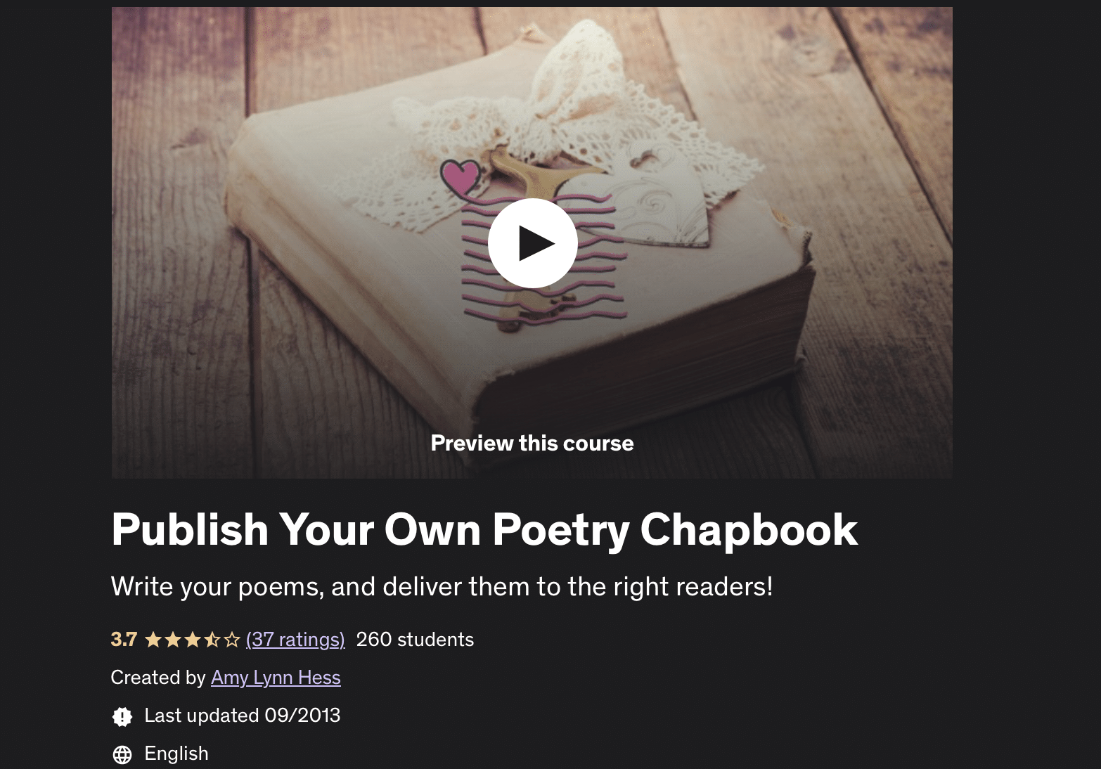 How to Pull Out your Poetry Book