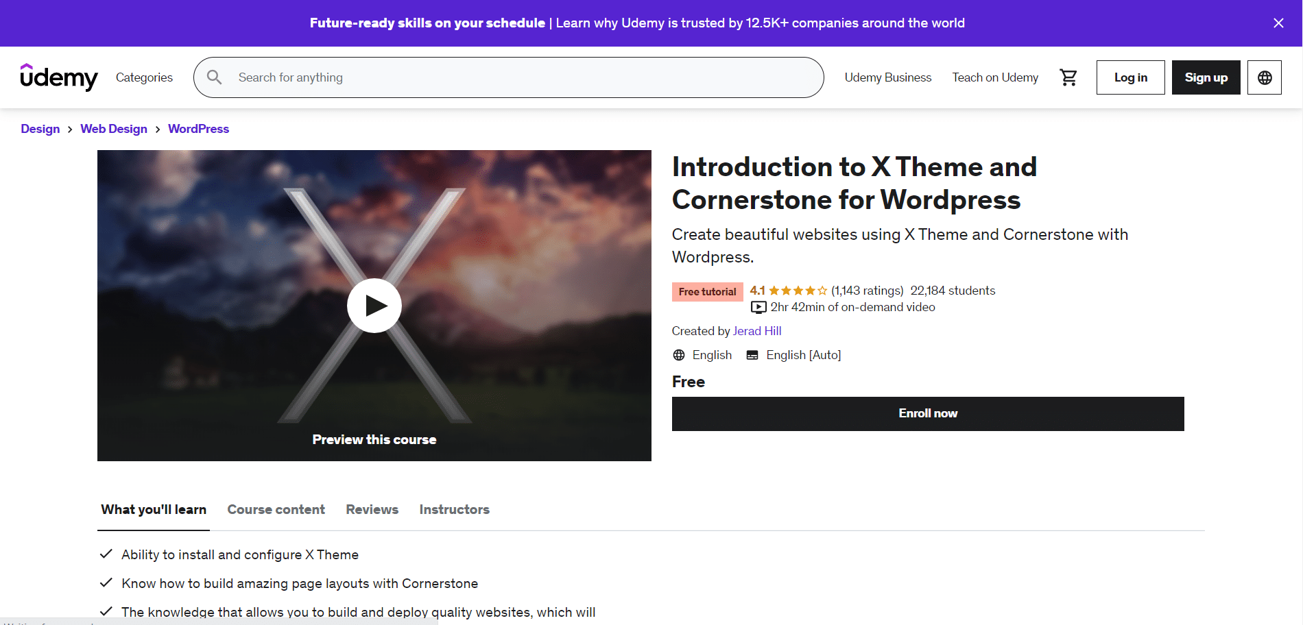 Introduction to X Theme and Cornerstone for WordPress