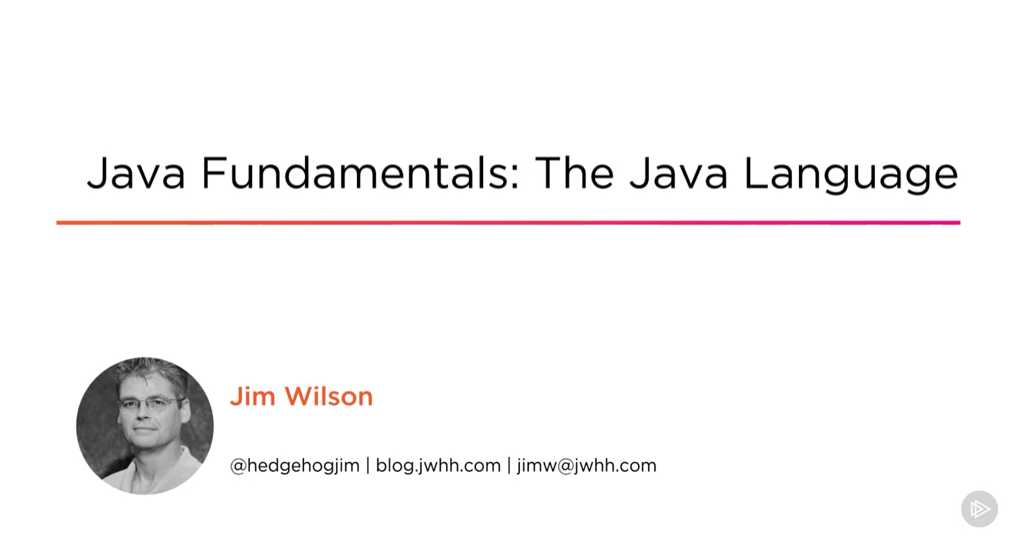 Java Fundamentals The Java Language