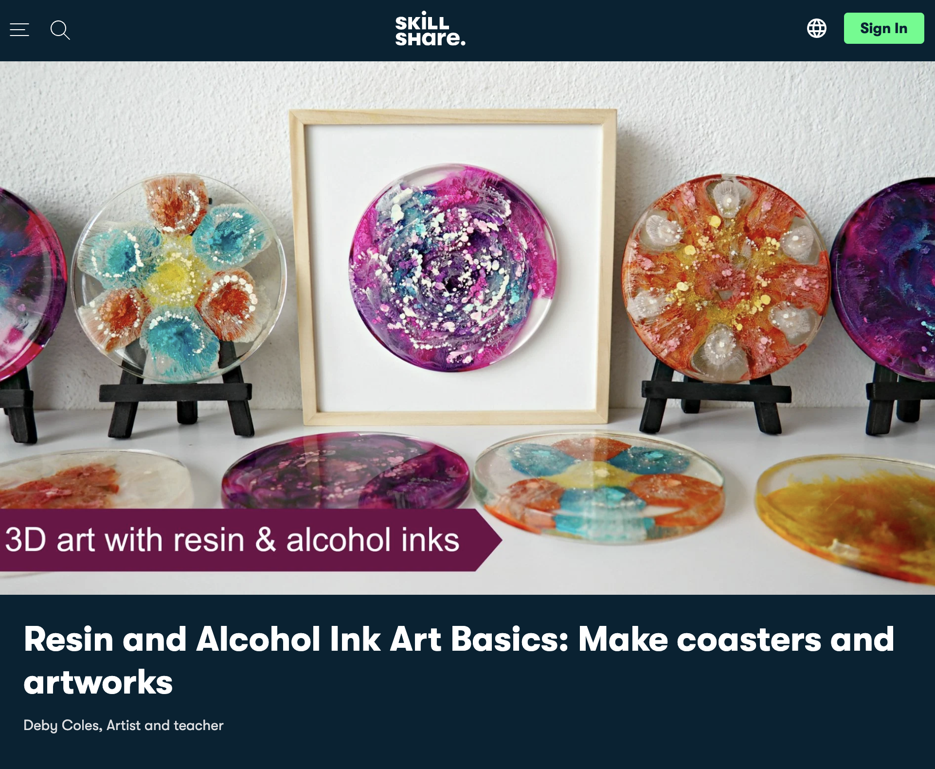 Resin and Alcohol Ink Art Basics
