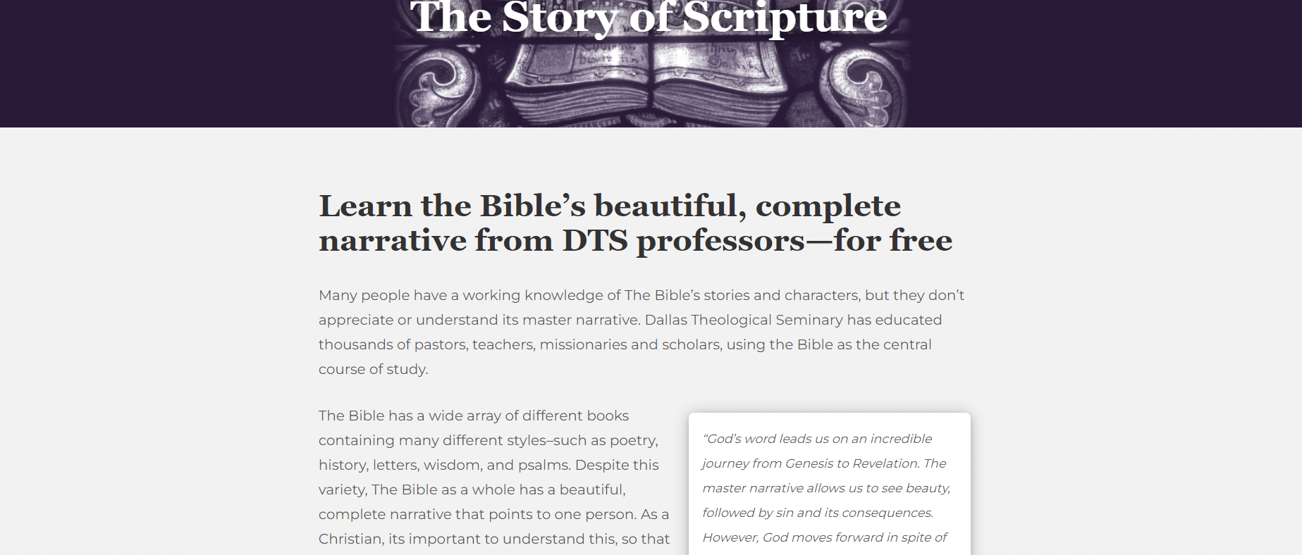 The Story Of Scriptures