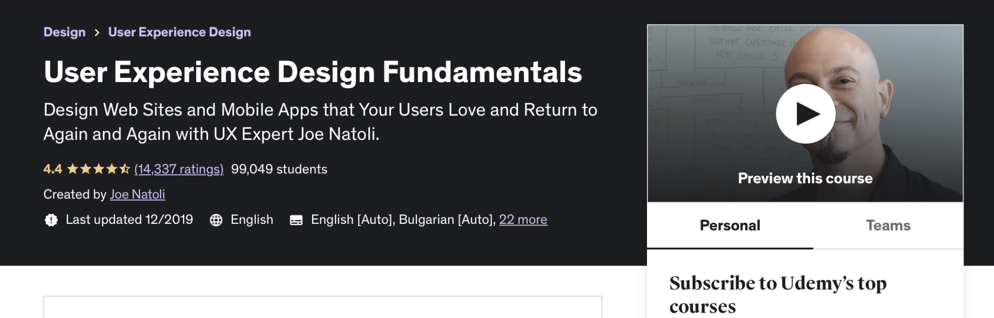 User Experience Design Fundamentals